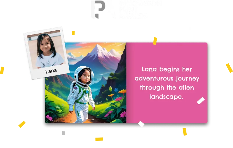 Innovation Print Awards 2024 with an example StoryPrint storybook